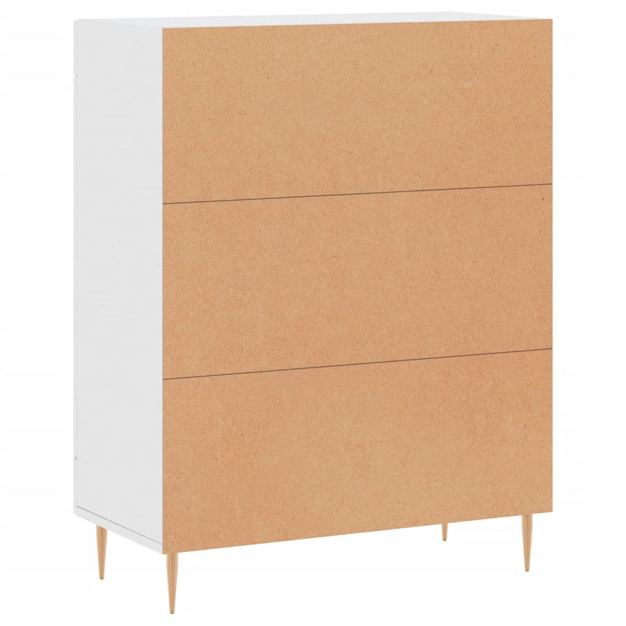 Dressoir 69,5X34X90 Cm Bewerkt Hout Wit