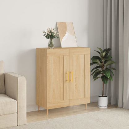 Dressoir 69,5X34X90 Cm Bewerkt Hout Sonoma Eikenkleurig
