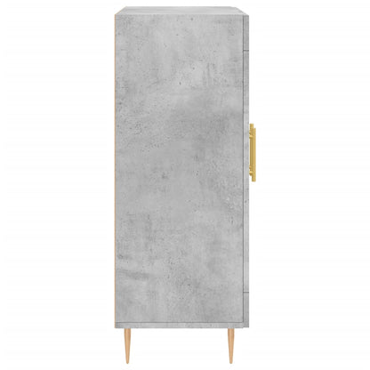 Dressoir 69,5X34X90 Cm Bewerkt Hout Betongrijs