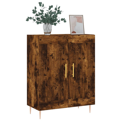 Dressoir 69,5x34x90 cm bewerkt hout gerookt eikenkleurig