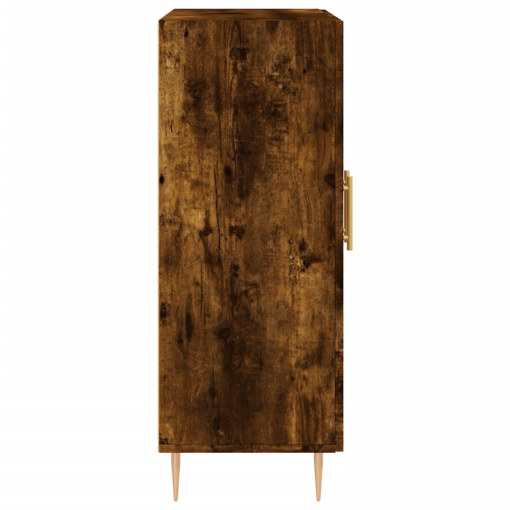 Dressoir 69,5x34x90 cm bewerkt hout gerookt eikenkleurig