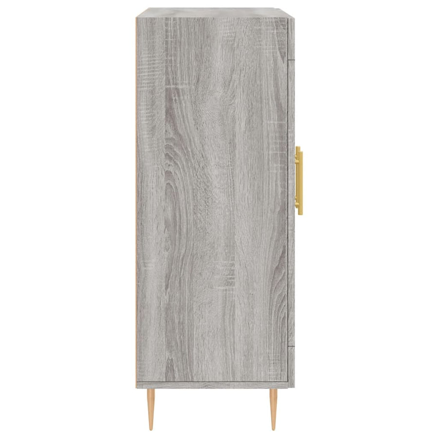 Dressoir 69,5X34X90 Cm Bewerkt Hout Eikenkleurig Grijs sonoma