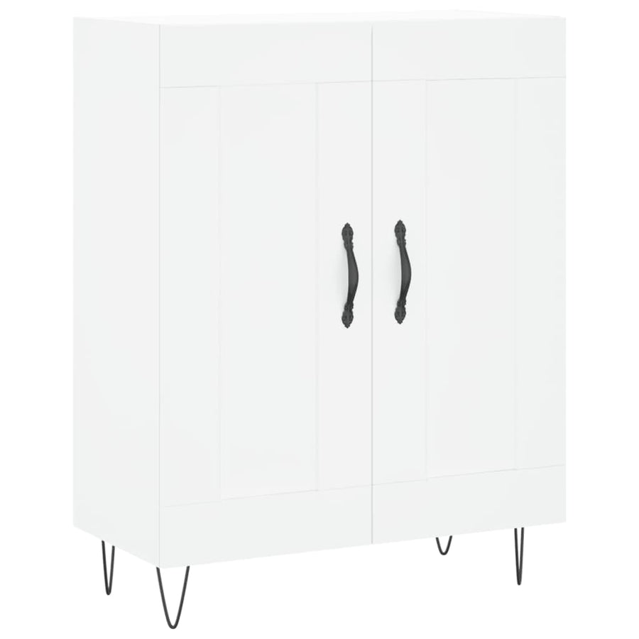 Dressoir 69,5X34X90 Cm Bewerkt Hout Wit