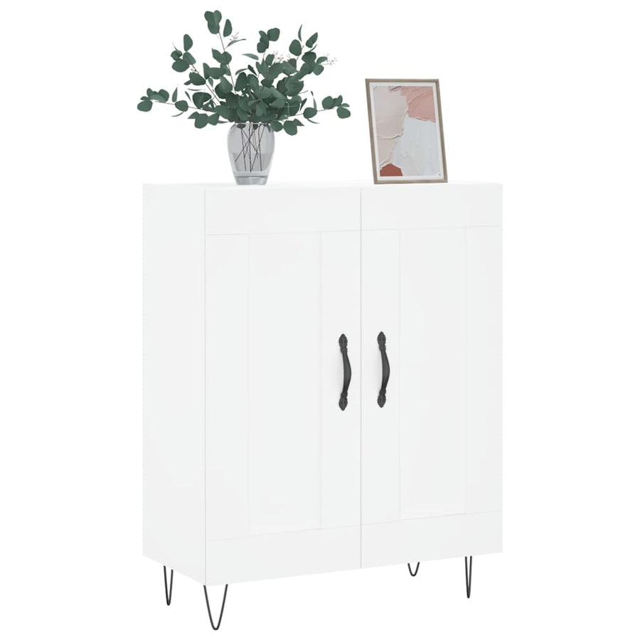 Dressoir 69,5X34X90 Cm Bewerkt Hout Wit