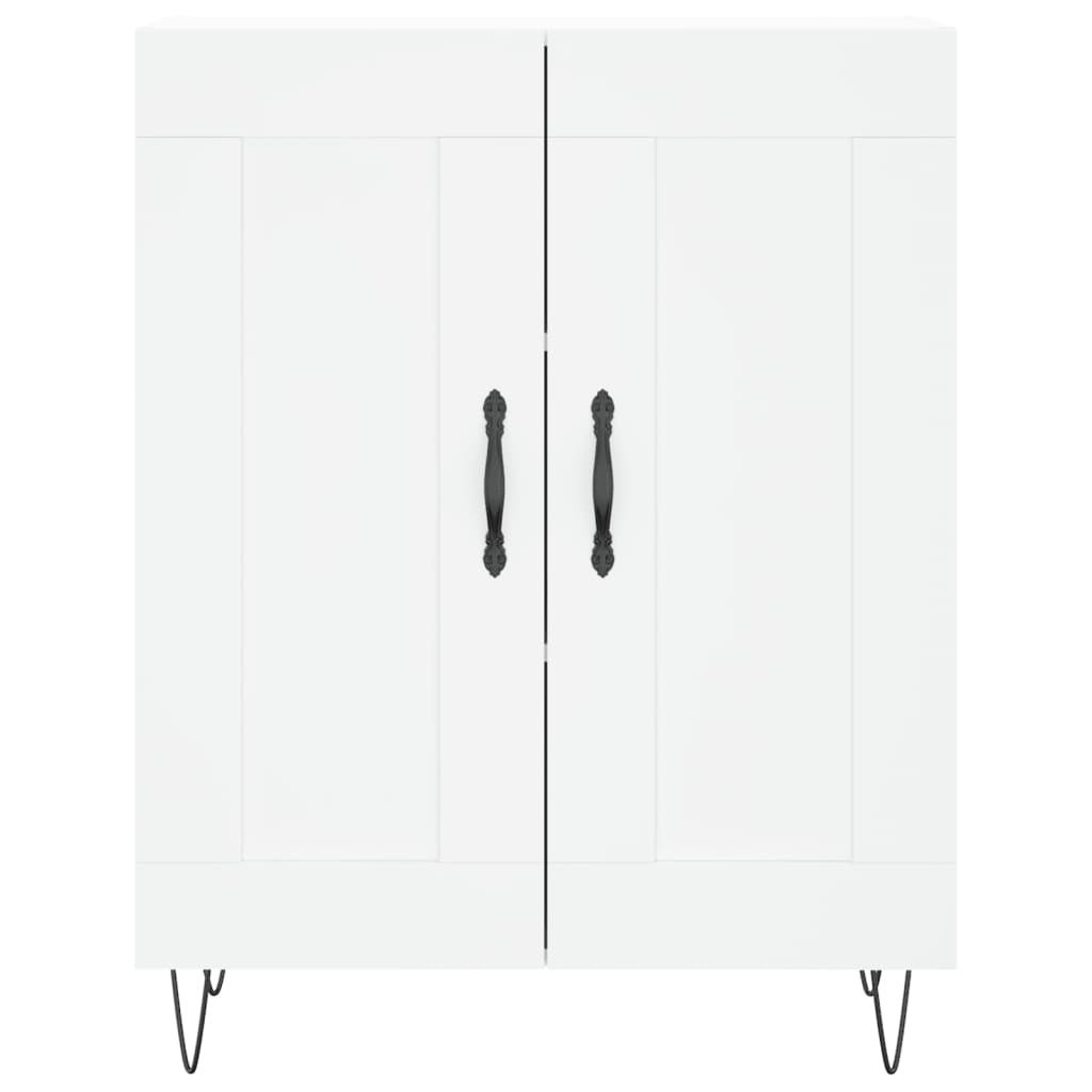 Dressoir 69,5X34X90 Cm Bewerkt Hout Wit