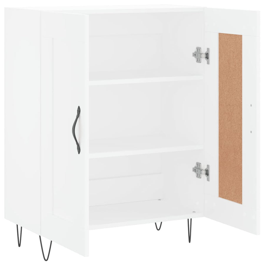 Dressoir 69,5X34X90 Cm Bewerkt Hout Wit