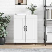Sideboard 69.5x34x90 cm distressed white wood