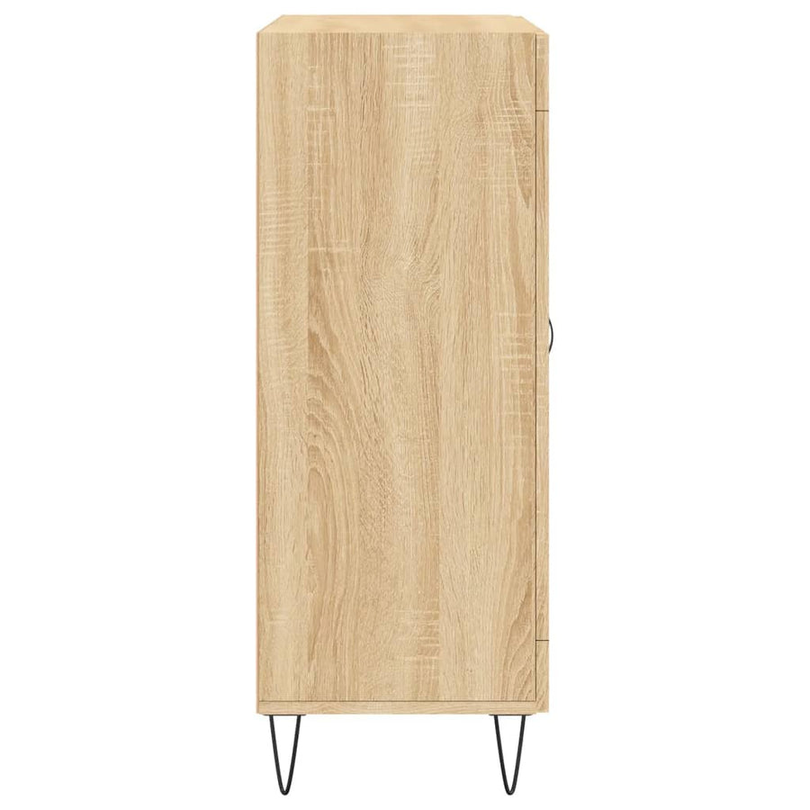 Dressoir 69,5X34X90 Cm Bewerkt Hout Kleurig Sonoma eiken