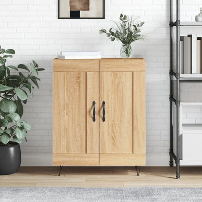 Dressoir 69,5X34X90 Cm Bewerkt Hout Kleurig Sonoma eiken