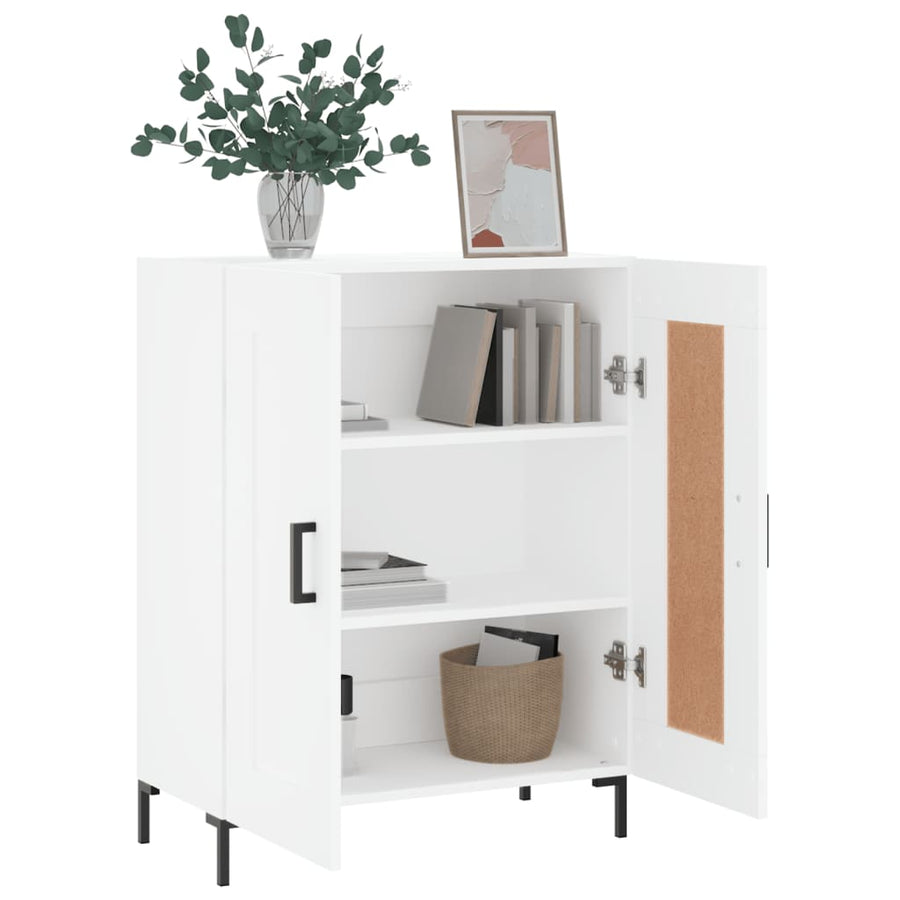 Dressoir 69,5X34X90 Cm Bewerkt Hout Wit