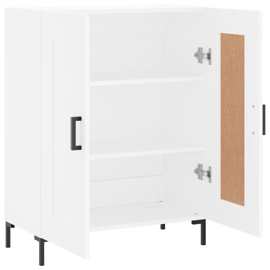 Dressoir 69,5X34X90 Cm Bewerkt Hout Wit