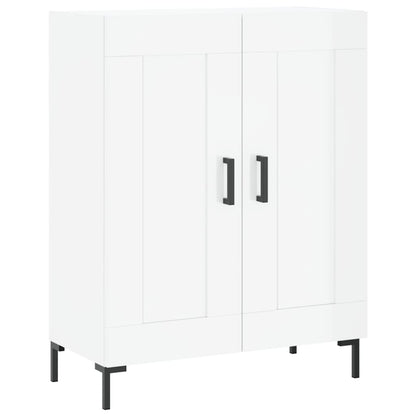Dressoir 69,5X34X90 Cm Bewerkt Hout Hoogglans Wit