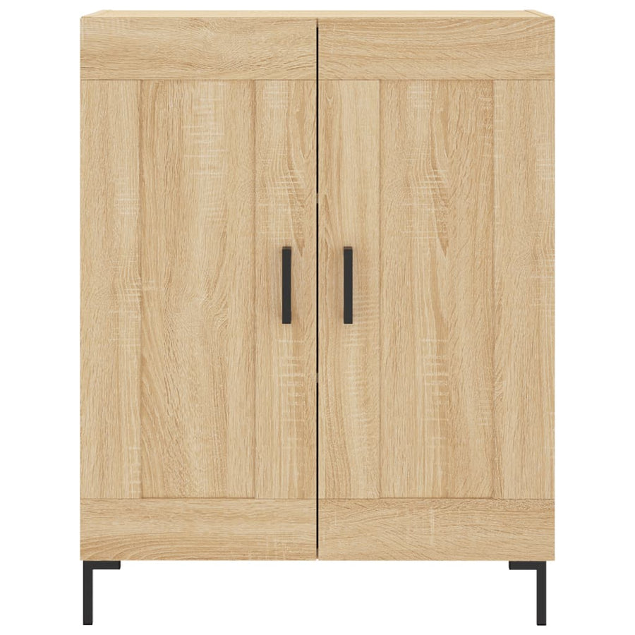Dressoir 69,5X34X90 Cm Bewerkt Hout Kleurig Sonoma eiken