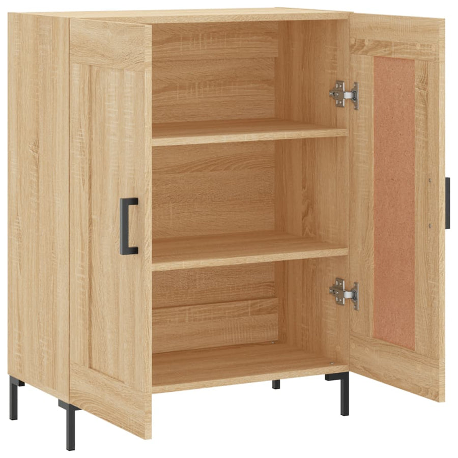 Dressoir 69,5X34X90 Cm Bewerkt Hout Kleurig Sonoma eiken