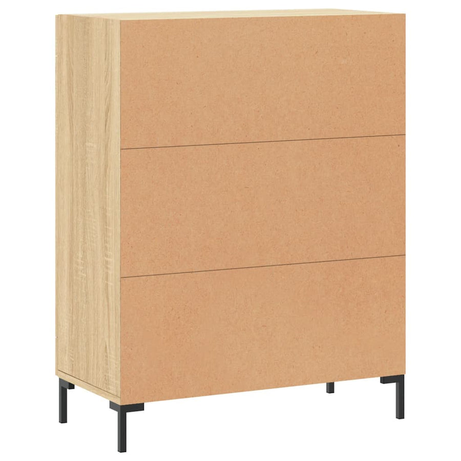 Dressoir 69,5X34X90 Cm Bewerkt Hout Kleurig Sonoma eiken
