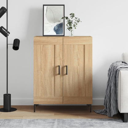 Dressoir 69,5X34X90 Cm Bewerkt Hout Kleurig Sonoma eiken