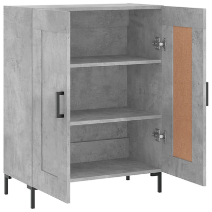 Dressoir 69,5X34X90 Cm Bewerkt Hout Betongrijs