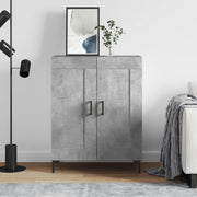 Sideboard 69.5x34x90 cm distressed wood concrete grey