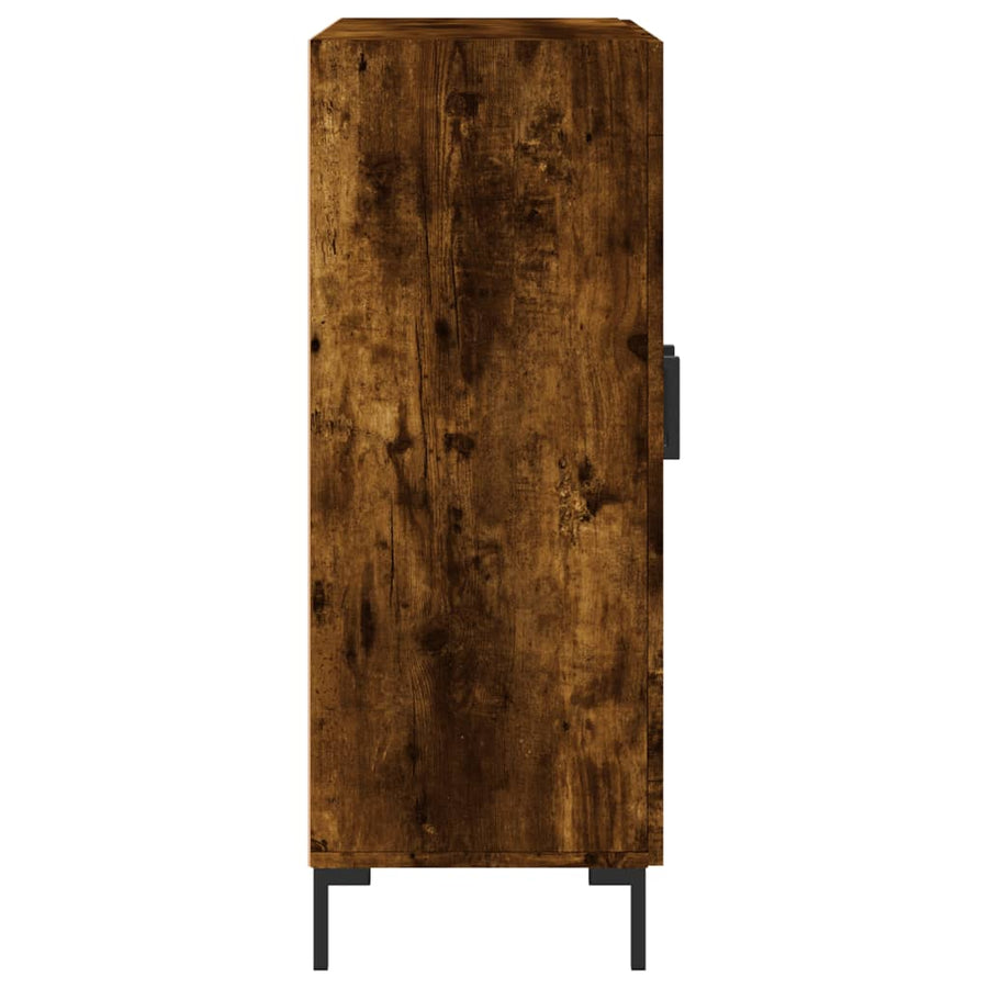 Dressoir 69,5X34X90 Cm Bewerkt Hout Kleurig Gerookt eiken