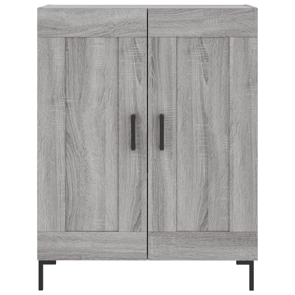 Dressoir 69,5X34X90 Cm Bewerkt Hout Grijs Sonoma Eikenkleurig