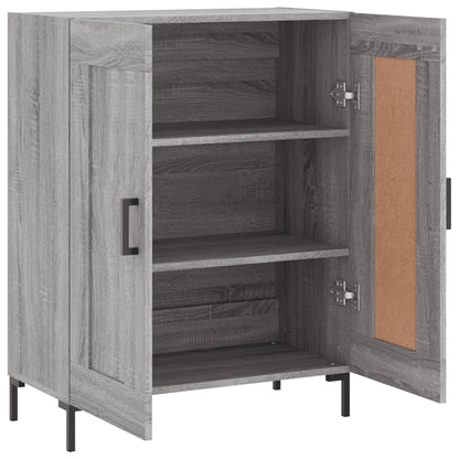 Dressoir 69,5X34X90 Cm Bewerkt Hout Grijs Sonoma Eikenkleurig