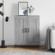 Dressoir 69,5x34x90 cm bewerkt hout grijs sonoma