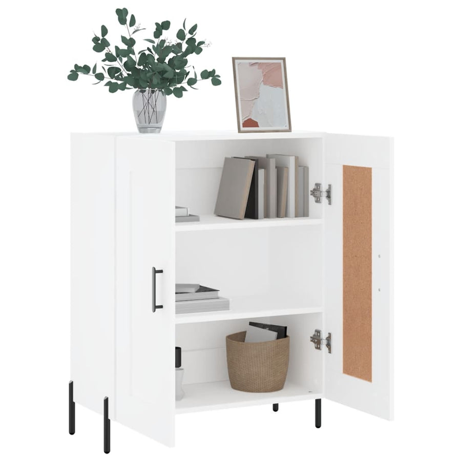 Dressoir 69,5X34X90 Cm Bewerkt Hout Wit