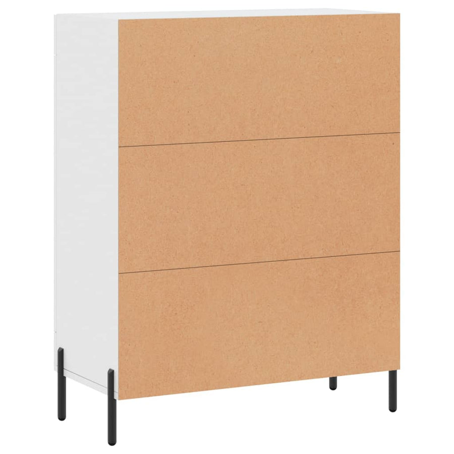 Dressoir 69,5X34X90 Cm Bewerkt Hout Wit