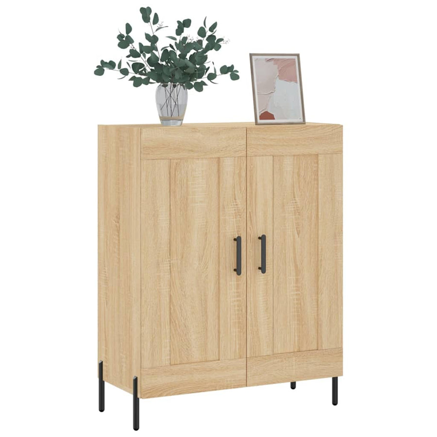 Dressoir 69,5X34X90 Cm Bewerkt Hout Kleurig Sonoma eiken