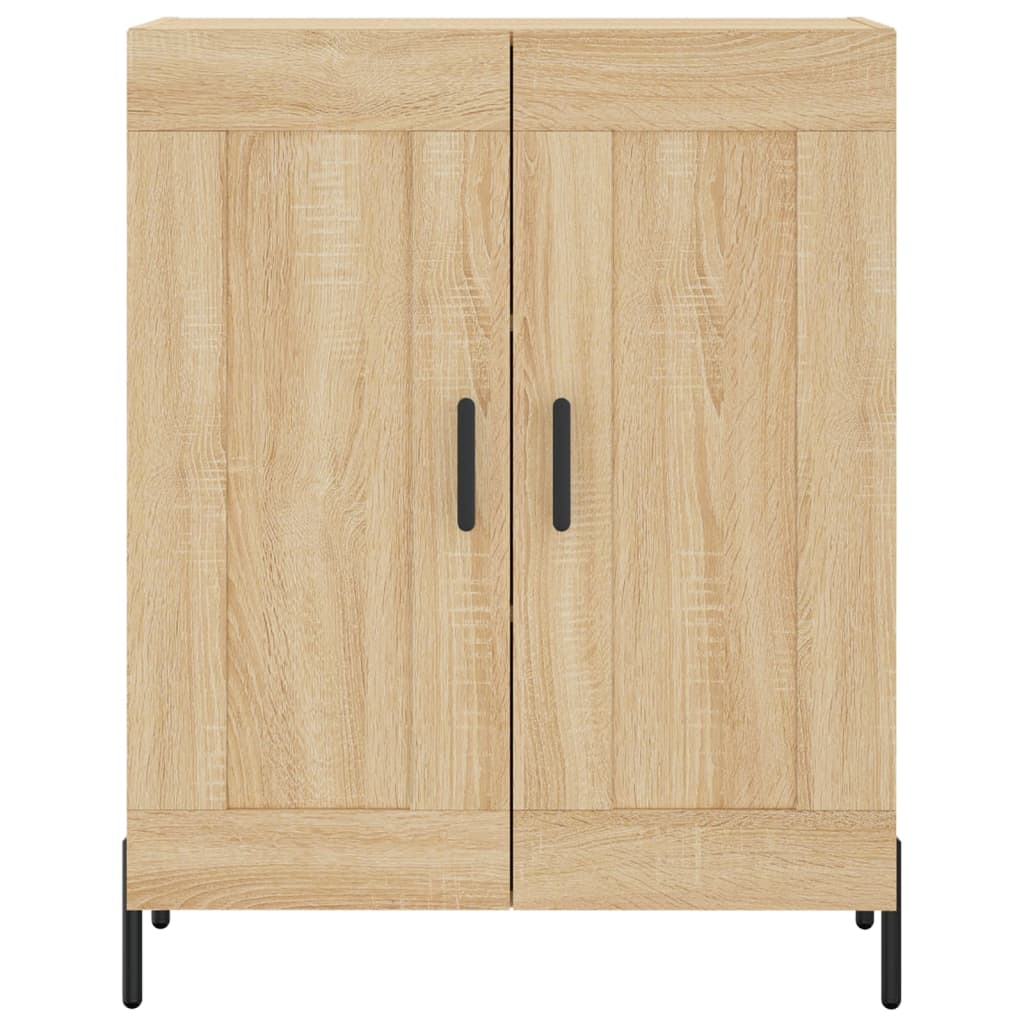 Dressoir 69,5X34X90 Cm Bewerkt Hout Kleurig Sonoma eiken