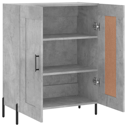 Dressoir 69,5X34X90 Cm Bewerkt Hout Betongrijs