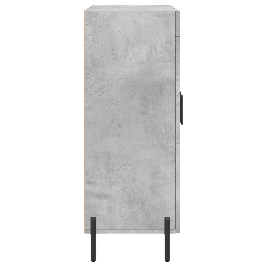 Dressoir 69,5X34X90 Cm Bewerkt Hout Betongrijs