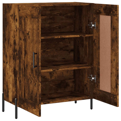 Dressoir 69,5X34X90 Cm Bewerkt Hout Kleurig Gerookt eiken