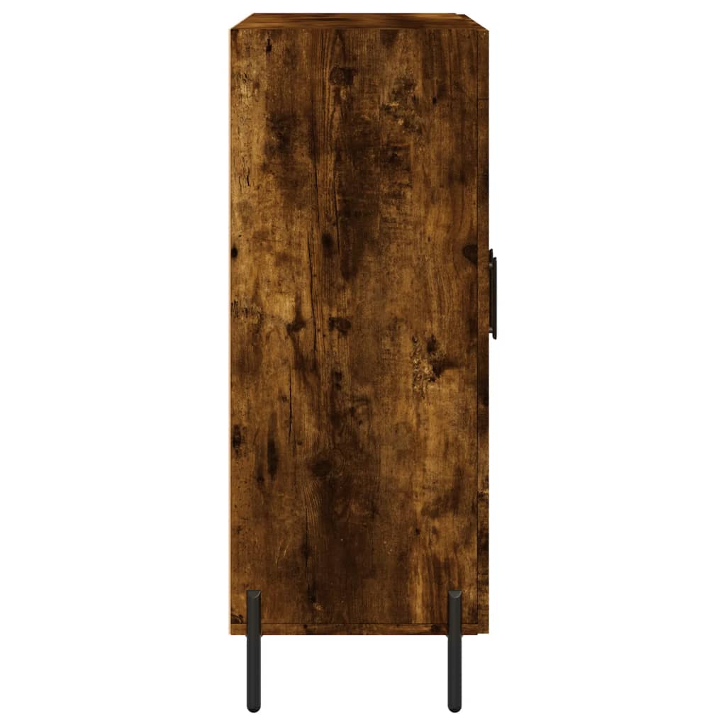 Dressoir 69,5X34X90 Cm Bewerkt Hout Kleurig Gerookt eiken