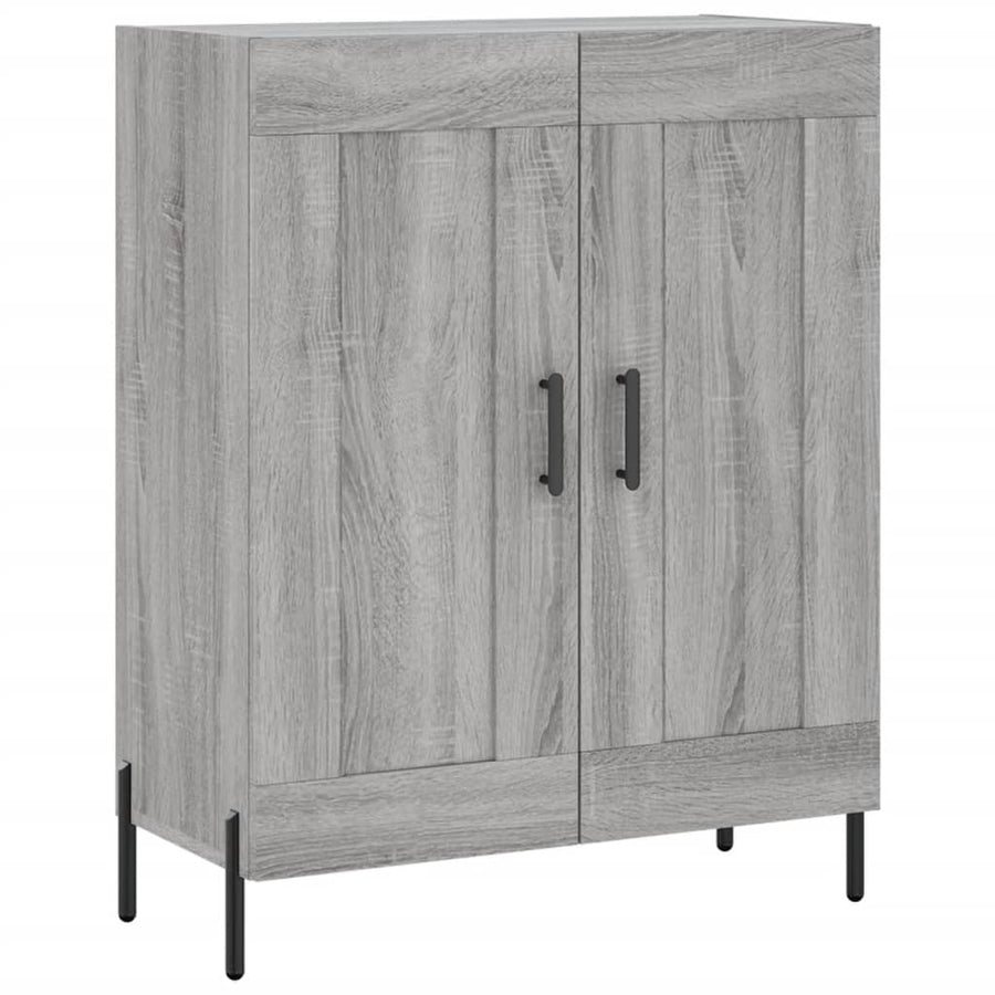 Dressoir 69,5X34X90 Cm Bewerkt Hout Eikenkleurig Grijs sonoma