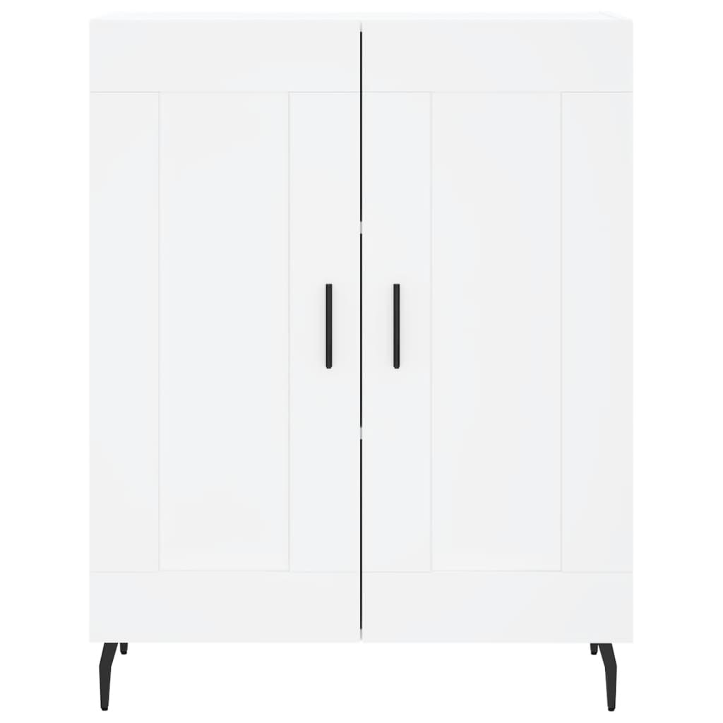 Dressoir 69,5x34x90 cm bewerkt hout wit