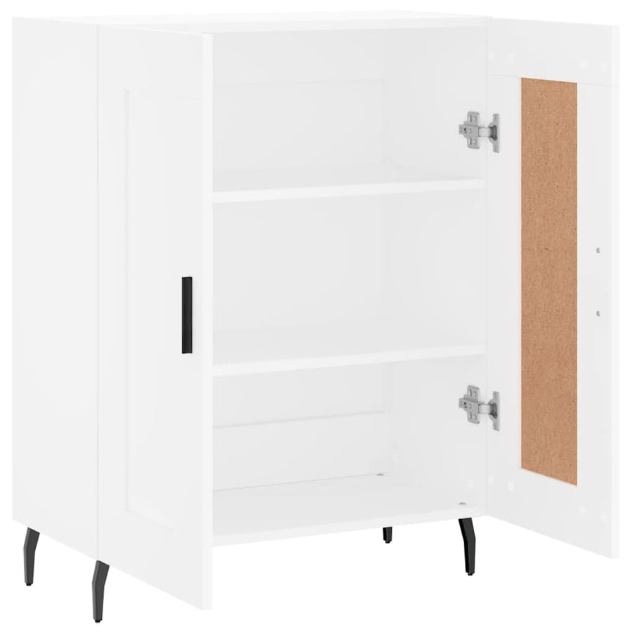Dressoir 69,5x34x90 cm bewerkt hout wit