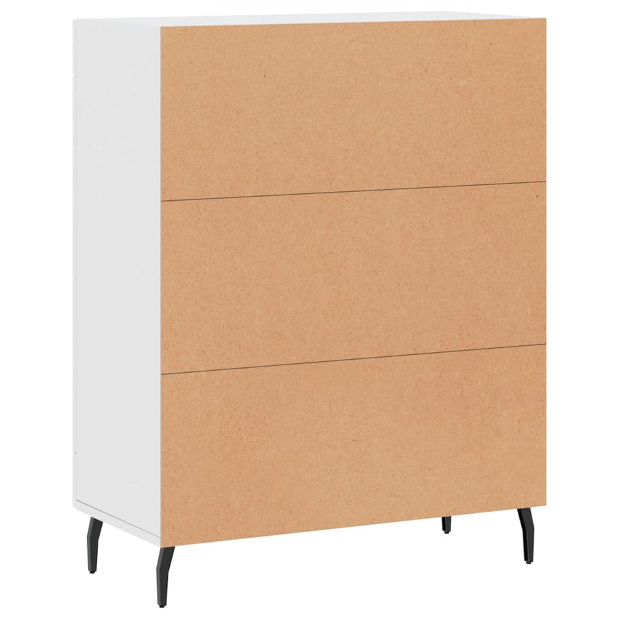 Dressoir 69,5x34x90 cm bewerkt hout wit