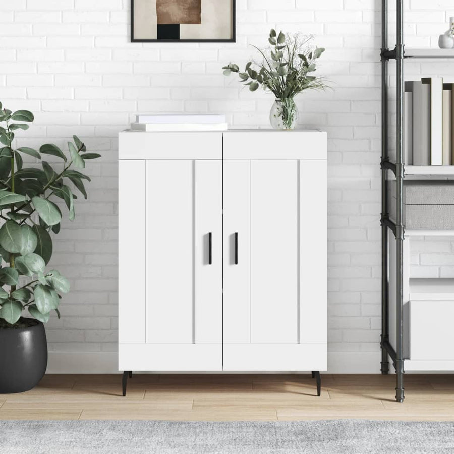 Dressoir 69,5x34x90 cm bewerkt hout wit