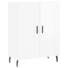 Dressoir 69,5X34X90 Cm Bewerkt Hout Hoogglans Wit