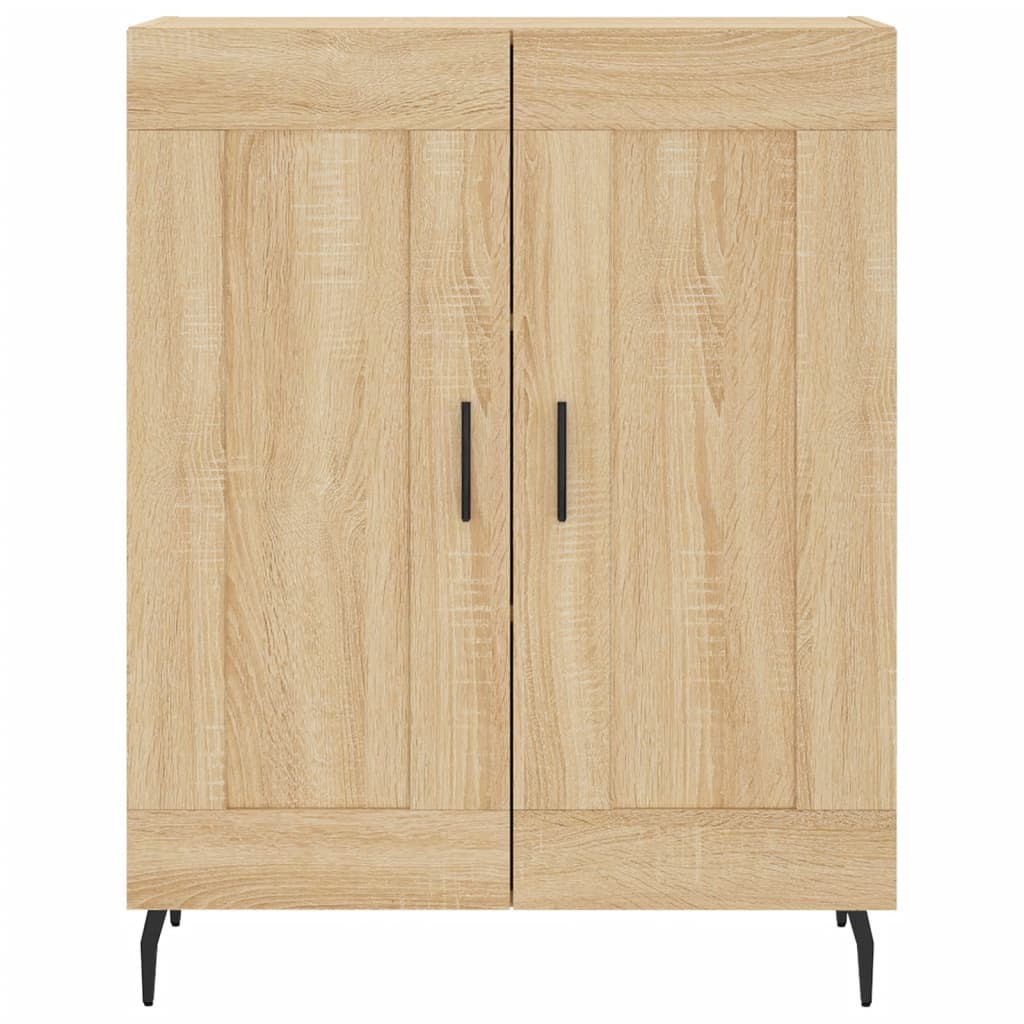 Dressoir 69,5X34X90 Cm Bewerkt Hout Kleurig Sonoma eiken