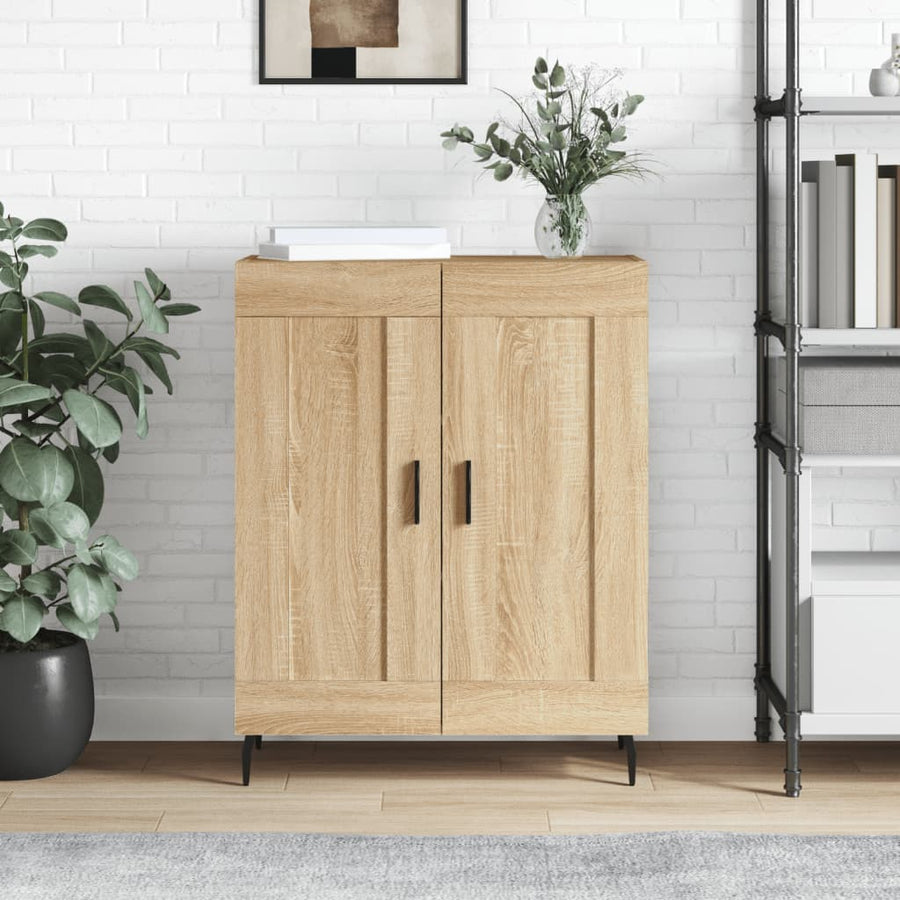 Dressoir 69,5X34X90 Cm Bewerkt Hout Kleurig Sonoma eiken