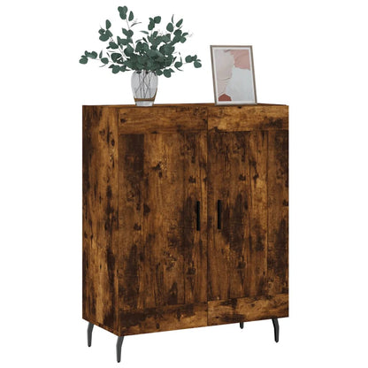 Dressoir 69,5x34x90 cm bewerkt hout gerookt eikenkleurig
