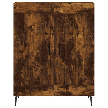 Dressoir 69,5x34x90 cm bewerkt hout gerookt eikenkleurig