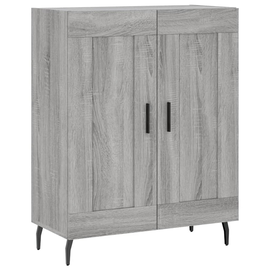Dressoir 69,5X34X90 Cm Bewerkt Hout Eikenkleurig Grijs sonoma