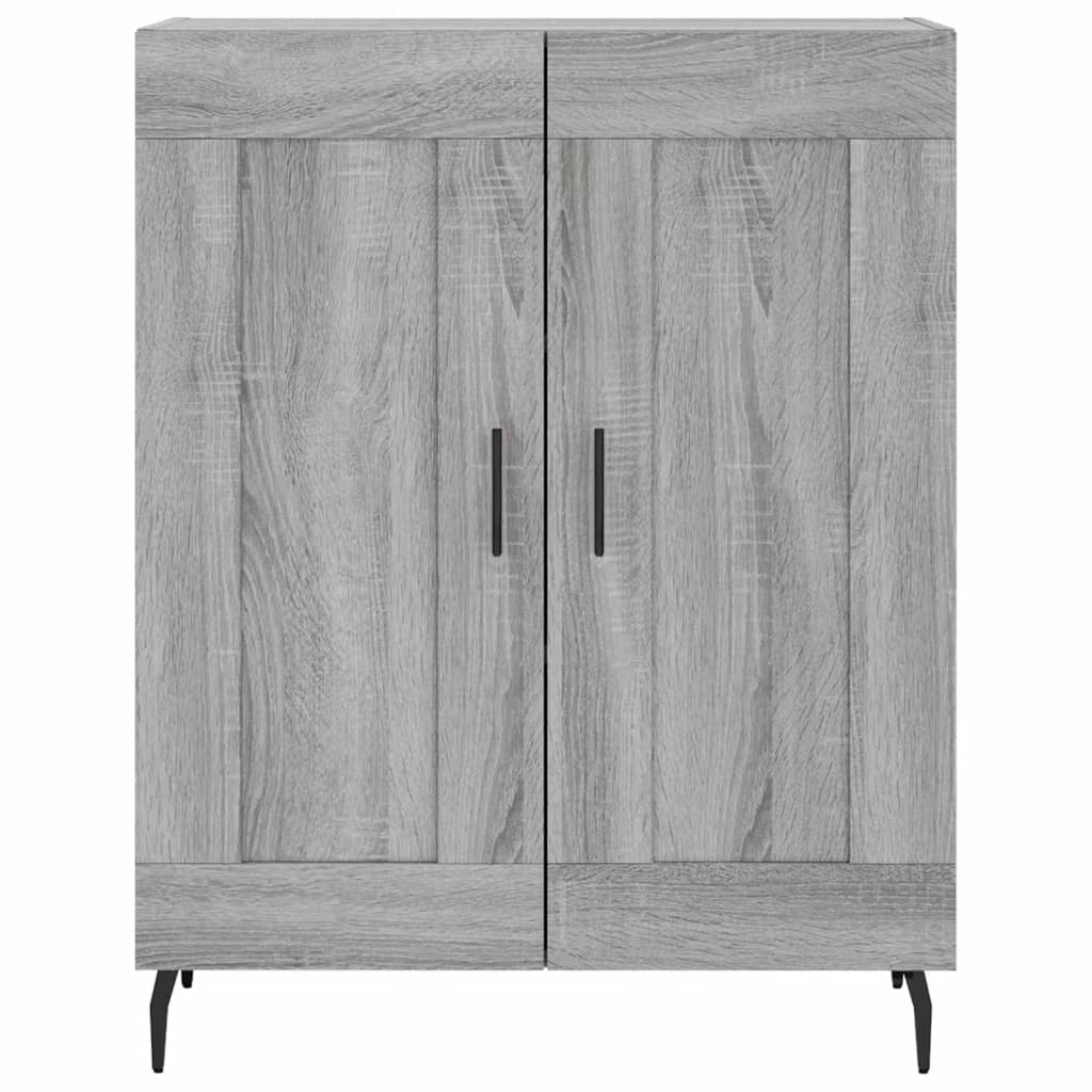 Dressoir 69,5X34X90 Cm Bewerkt Hout Eikenkleurig Grijs sonoma