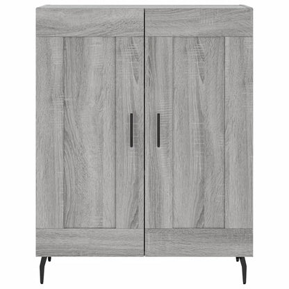 Dressoir 69,5X34X90 Cm Bewerkt Hout Eikenkleurig Grijs sonoma