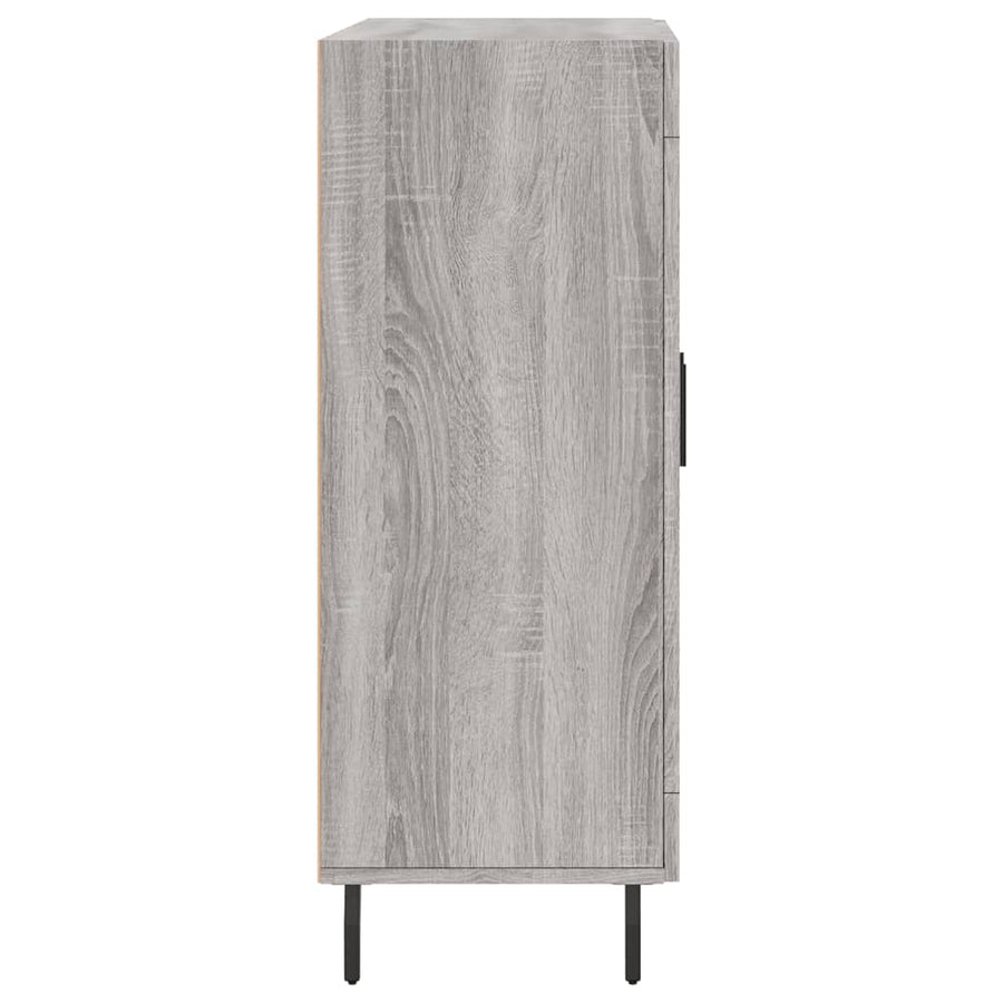 Dressoir 69,5X34X90 Cm Bewerkt Hout Eikenkleurig Grijs sonoma