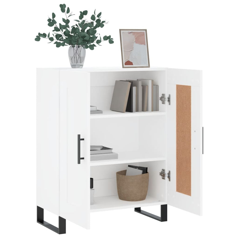 Dressoir 69,5X34X90 Cm Bewerkt Hout Wit