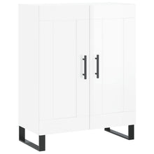 Dressoir 69,5X34X90 Cm Bewerkt Hout Hoogglans Wit
